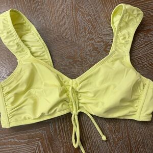 Wild Fable Light Yellow Bikini Top